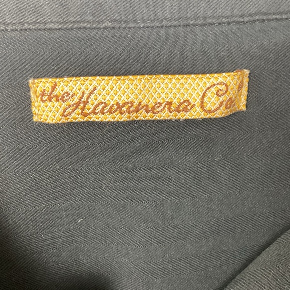 Pre-Owned Havanera Co. Men’s Black Silk Blend Short Sleeve Button Up, Size XXL - Picture 4 of 5